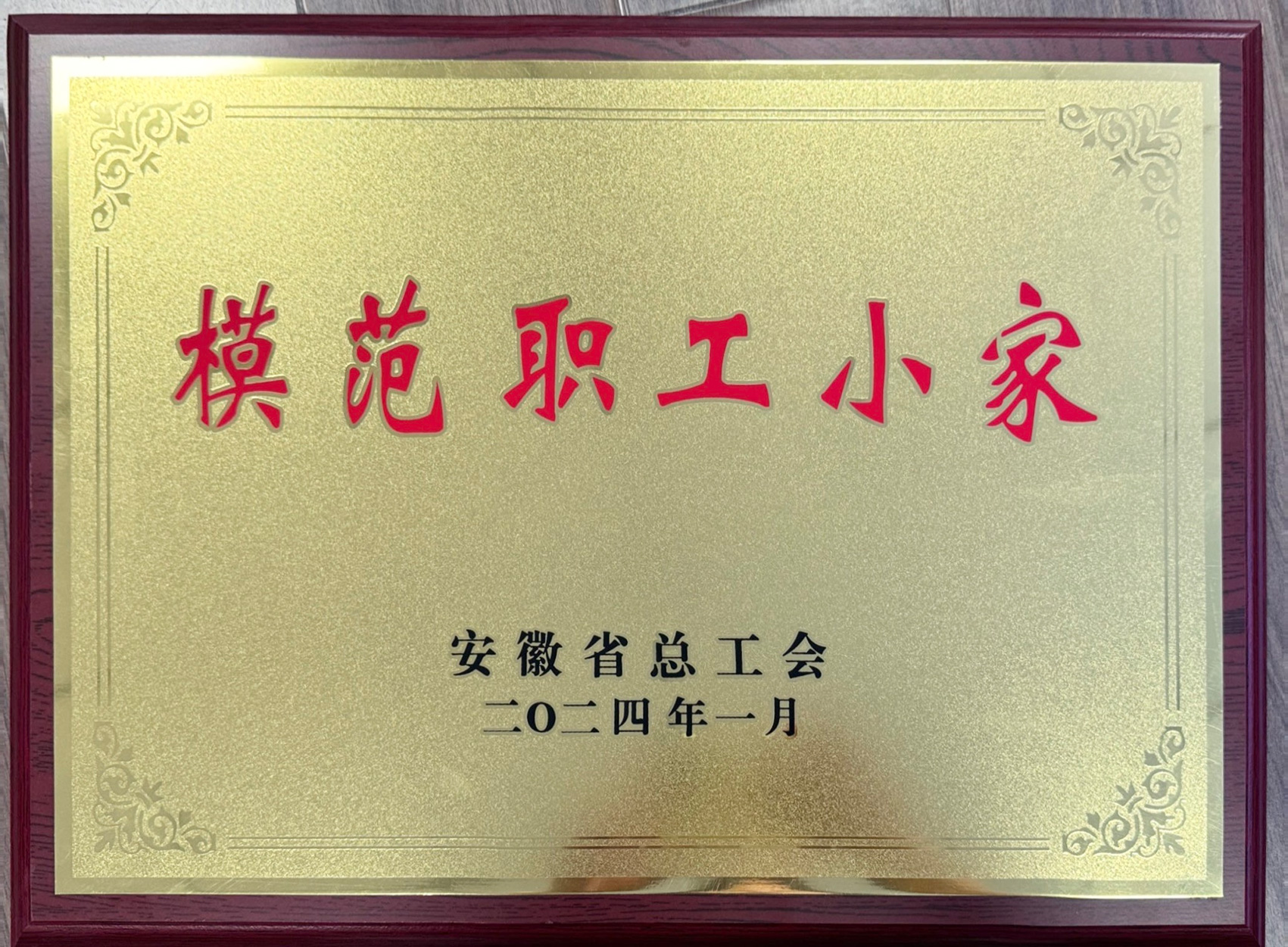 2023年度安徽省模范职工小家